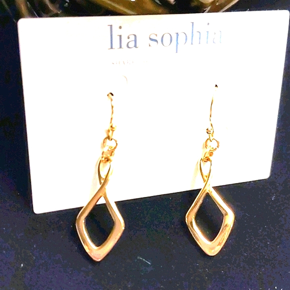 Lia Sophia Gold Twist Classic Earrings